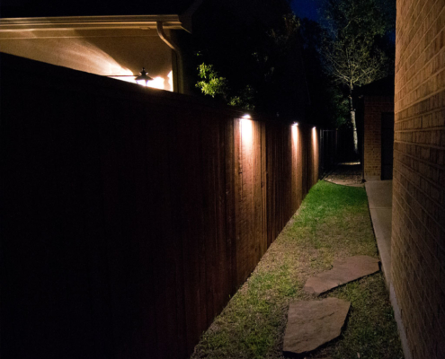 fencing accent led lighting