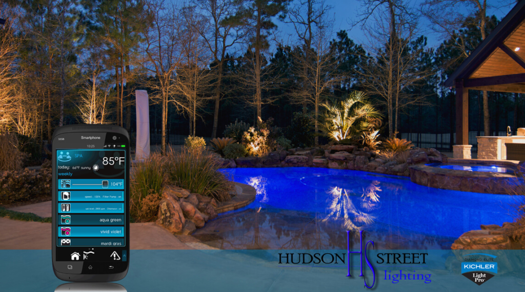 Landscape lighting swimming pool remote control